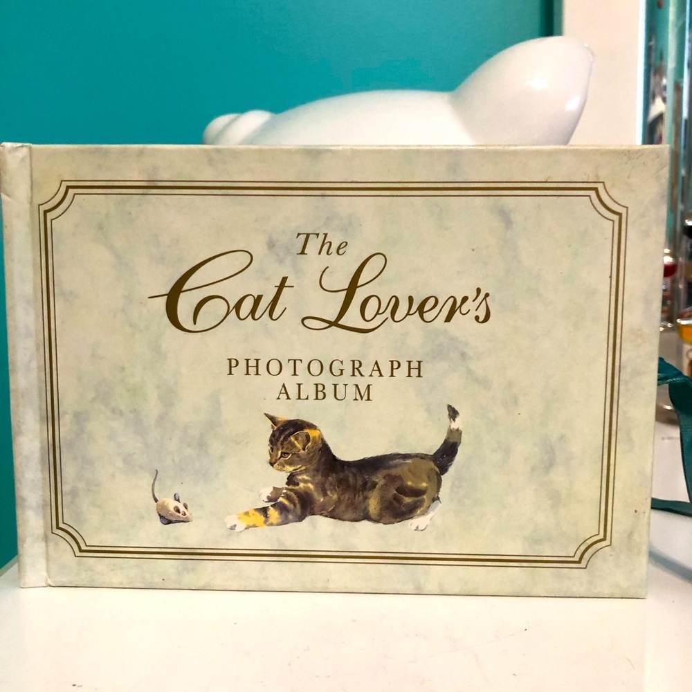 Vintage cat lovers photo album